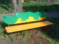 Лавочка детская "Крокодил" Л-6 1840х550х890мм